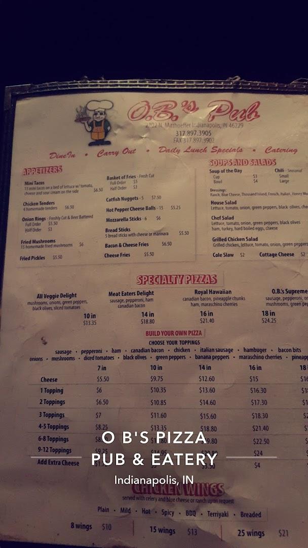 O B's Pizza Pub & Eatery